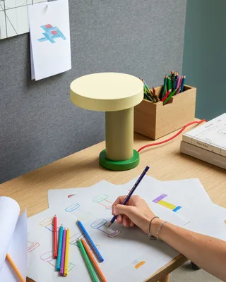 Magic Table Lamp Green/Olive by Hübsch – interior photo 4 of 7