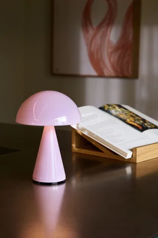 Mush Portable Lamp Light Pink by Hübsch – interior photo 1 of 3