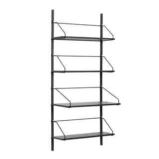 Norm Wall Shelf Unit 4 Shelves Black by Hübsch – product photo 2 of 2