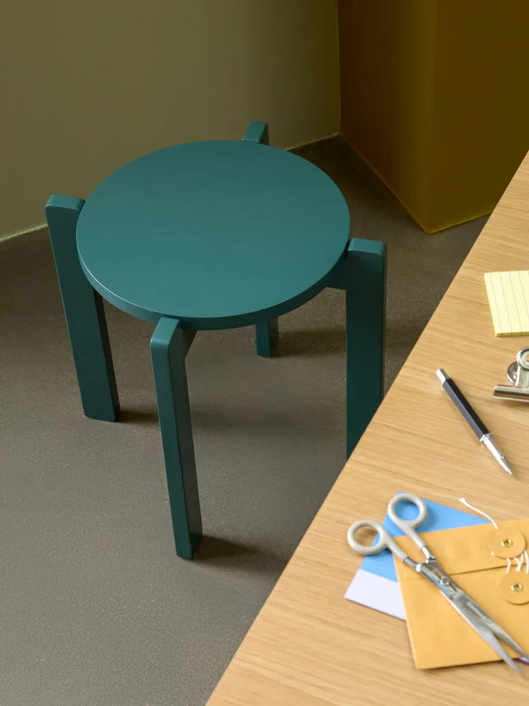 Always Stool Petrol by Hübsch – interior photo 2 of 5
