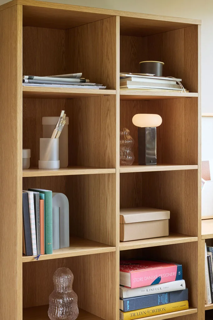 Low Portable Lamp Brown by Hübsch – interior photo 2 of 3
