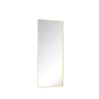 Retro Wall Mirror Large Brass by Hübsch – product photo 2 of 2