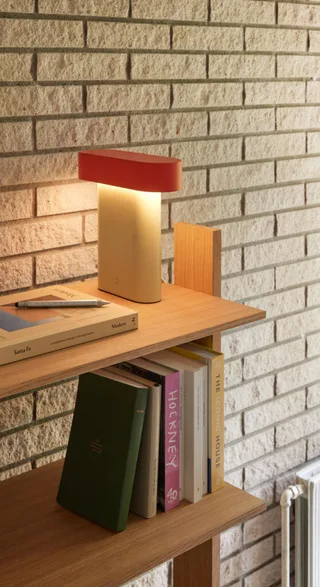 Sleek Table Lamp Green/Red by Hübsch – interior photo 2 of 5