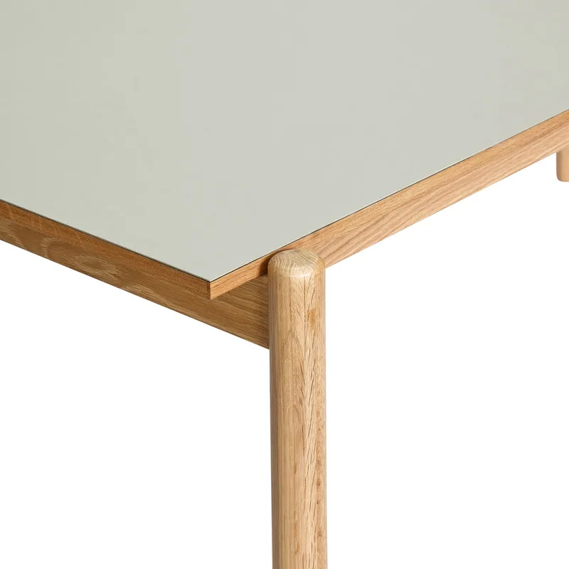 Oblique Dining Table Rectangular Grey von Hübsch – Ambientefoto 1 von 6