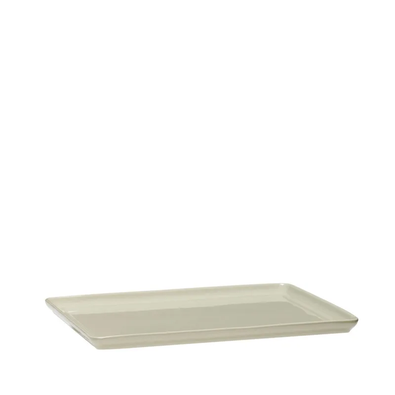 Amare Tray Sand/Green (set of 2) van Hübsch – productfoto 2 van 7
