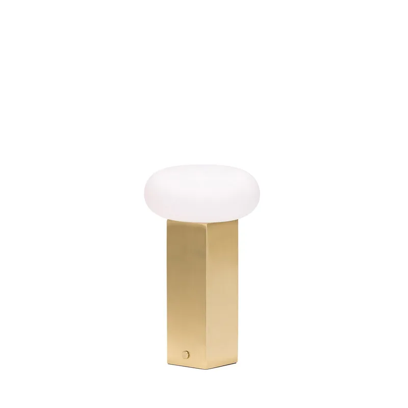 Low Portable Lamp Brass de Hübsch – photo du produit 3 sur 3