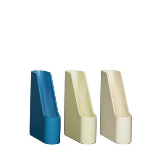 Redux Desk Organiser Offwhite/Light Yellow/Petrol (set of 3) von Hübsch – Produktfoto 6 von 6