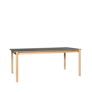 Oblique Dining Table Rectangular Black von Hübsch – Produktfoto 5 von 5