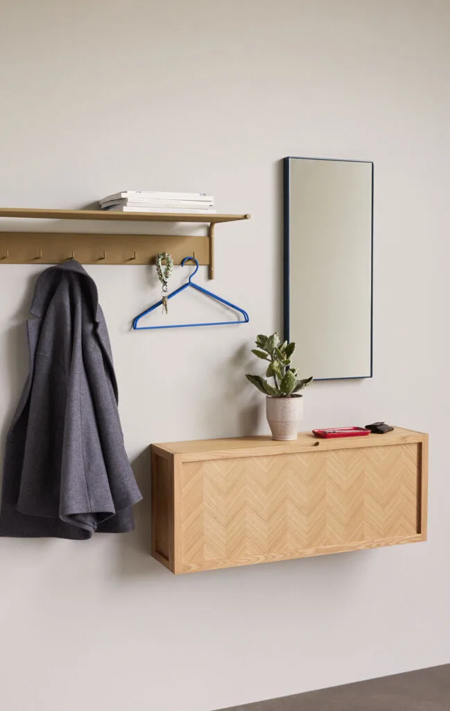 Shine Mirror Large Petrol by Hübsch – interior photo 2 of 3