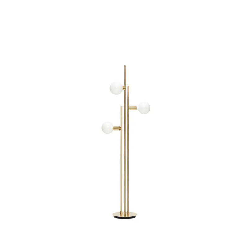 Balance Floor Lamp Brass by Hübsch – product photo 2 of 2