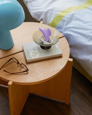 Mush Table Lamp Mini Light blue by Hübsch – interior photo 3 of 4