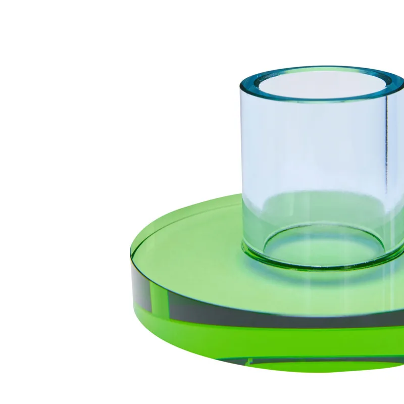 Astra Candleholder Small Blue/Green by Hübsch – product photo 1 of 9
