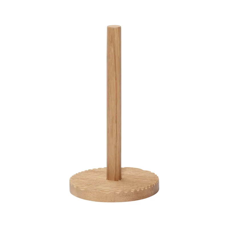 Wave Kitchen Roll Holder Natural by Hübsch – product photo