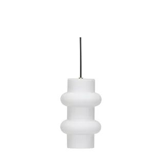 Pilule Pendant Double Matt White by Hübsch – product photo 2 of 2