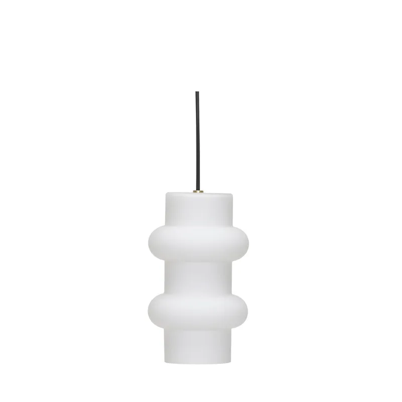 Pilule Pendant Double Matt White by Hübsch – product photo 2 of 2