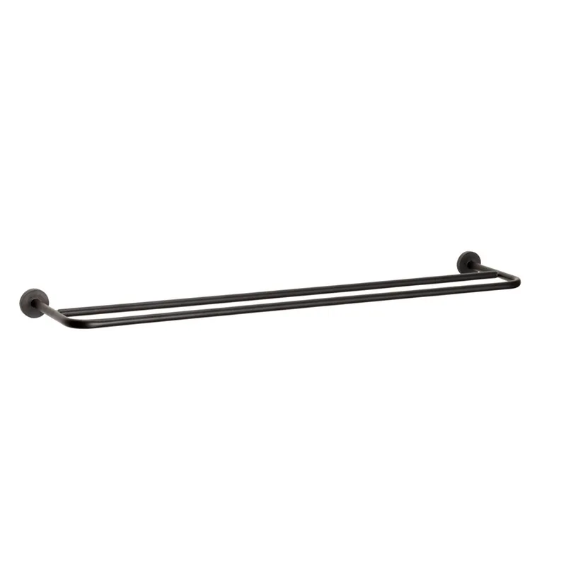 Pipe Towel Holder Black by Hübsch – product photo