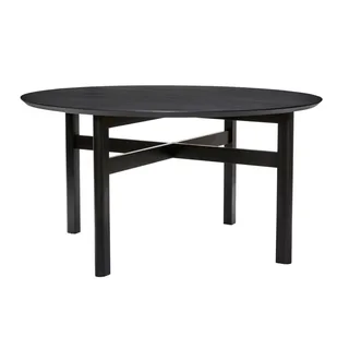 Fjord Dining Table Round Large Black by Hübsch – product photo 2 of 2