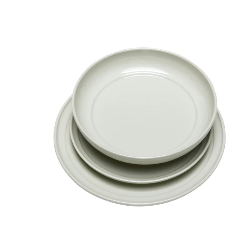 Amare Soup Plate Sand van Hübsch – productfoto 1 van 7