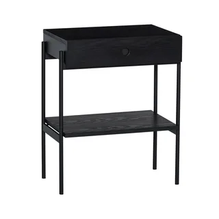 Noir Bedside Table Black de Hübsch – photo du produit 5 sur 5