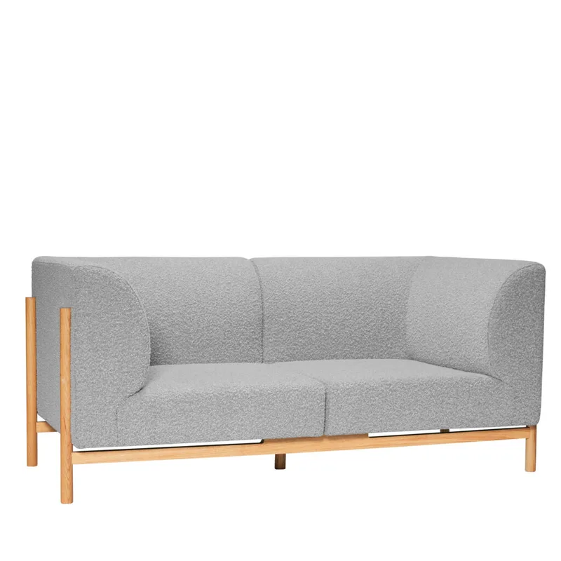 Moment Sofa 2 seater Small Grey by Hübsch – product photo 6 of 6