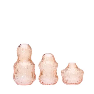 Fuyu Vases Orange (set of 3) by Hübsch – product photo 5 of 5