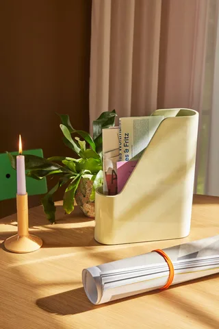 Redux Desk Organiser Offwhite/Light Yellow/Petrol (set of 3) von Hübsch – Ambientefoto 1 von 6