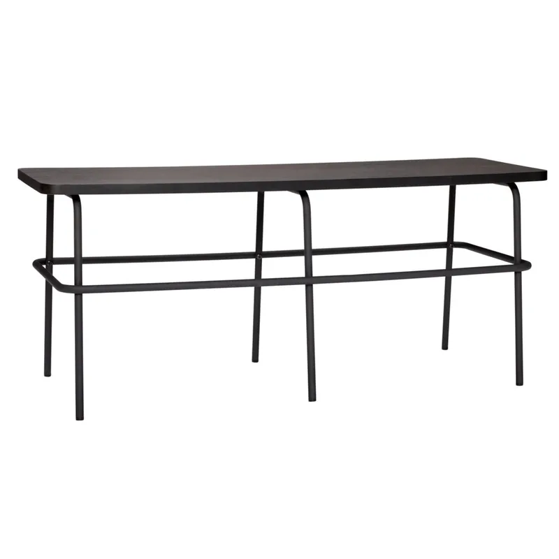 Ash Bench Black by Hübsch – product photo