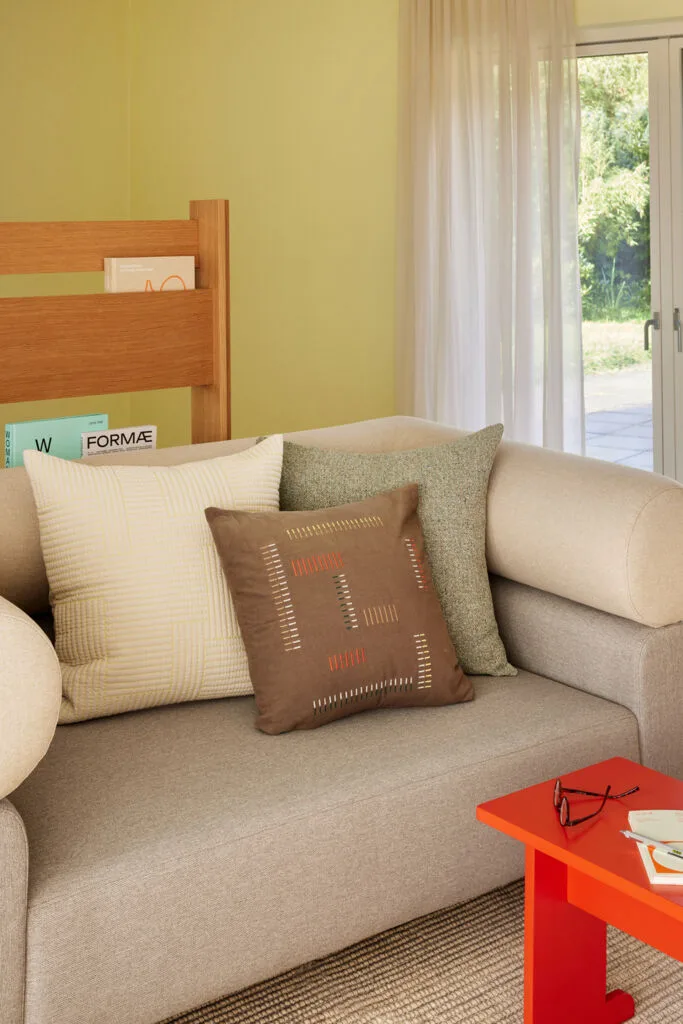 Floy Cushion Sand/Yellow by Hübsch – interior photo 5 of 6