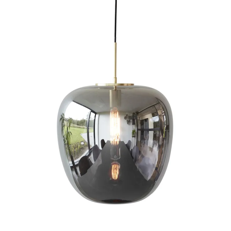 Reflect Pendant Ø40 Grey von Hübsch – Produktfoto