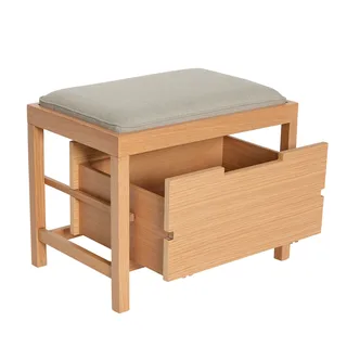 Bifi Bench Sand/Natural by Hübsch – product photo 2 of 6
