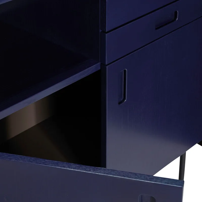 Study Cabinet Dark blue/Grey van Hübsch – sfeerfoto 1 van 5