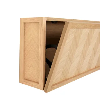 Herringbone Shoe Cabinet Large Natural van Hübsch – productfoto 1 van 7