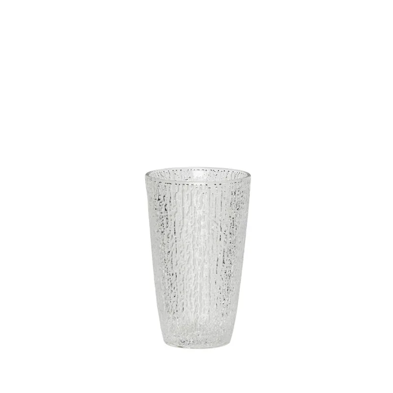 Fuyu Drinking Glass Textured van Hübsch – productfoto 2 van 2