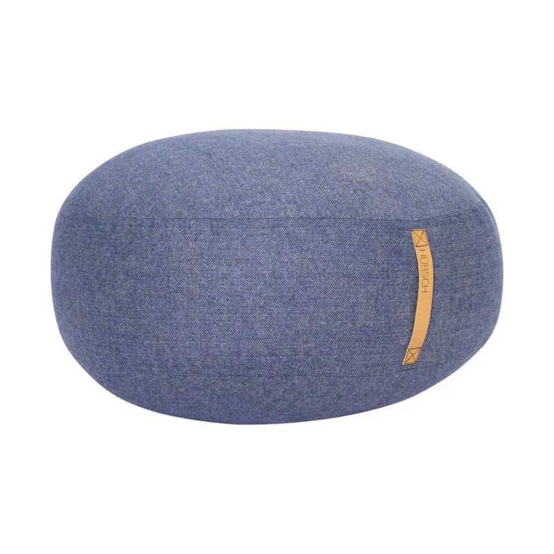 Mochi Pouffe Ø70 Blue von Hübsch – Produktfoto