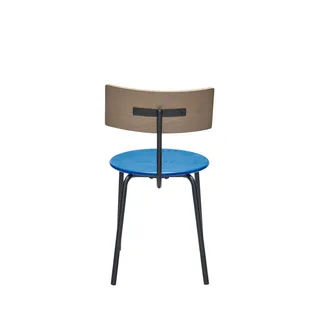 Koi Dining Chair Blue/Brown/Black de Hübsch – photo du produit 3 sur 9