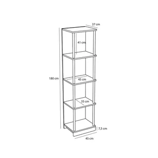 Noblesse Shelf Unit Natural by Hübsch – product photo 3 of 6