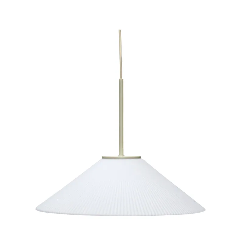 Solid Pendant Lamp White/Sand de Hübsch – photo du produit 8 sur 8