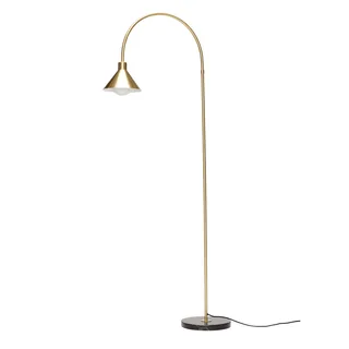 Pipe Floor Lamp Brass van Hübsch – productfoto 2 van 2