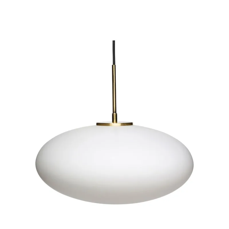 Muse Pendant Ellipse White by Hübsch – product photo 8 of 8