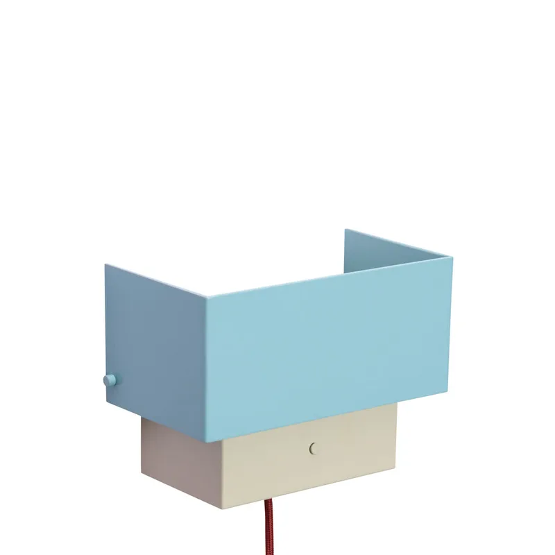 Arte Wall Lamp Blue/Sand by Hübsch – product photo 2 of 4