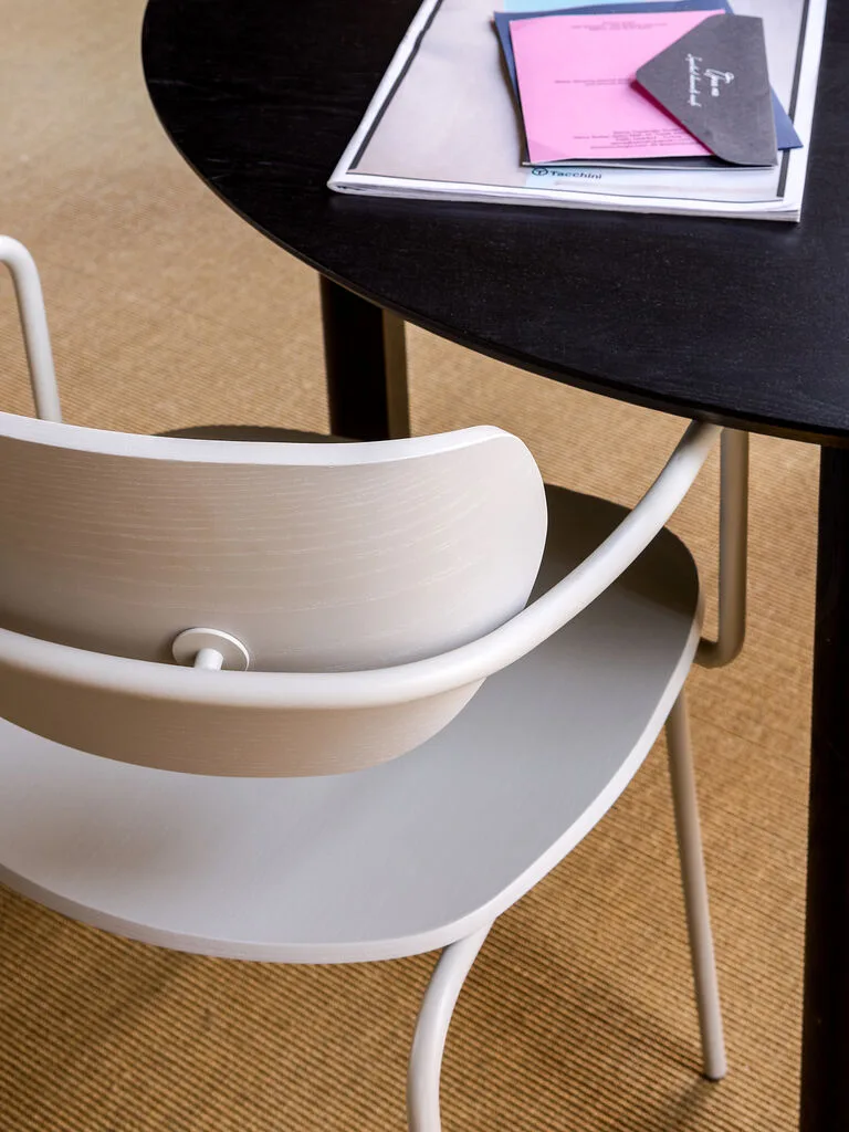 Arch Dining Chair Light grey by Hübsch – interior photo 2 of 8