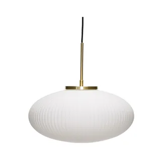 Serene Pendant Ellipse White by Hübsch – product photo 5 of 5