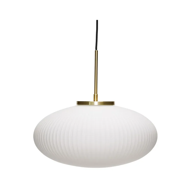 Serene Pendant Ellipse White by Hübsch – product photo 5 of 5