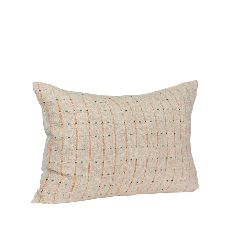 Rhythmic Cushion Beige/Orange/Black by Hübsch – product photo 5 of 5