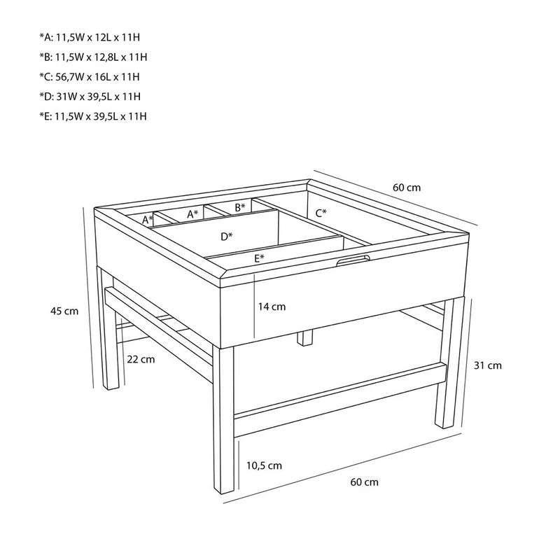 Glitz Coffee Table Natural by Hübsch – product photo 3 of 6