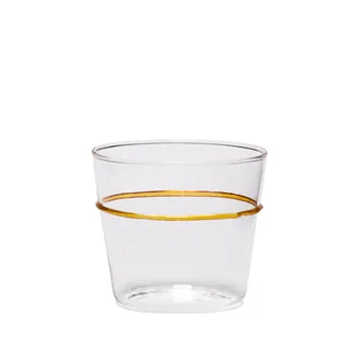 Orbit Drinking Glass Yellow van Hübsch – productfoto 6 van 6