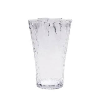 Ruffle Vase Clear by Hübsch – product photo 6 of 6