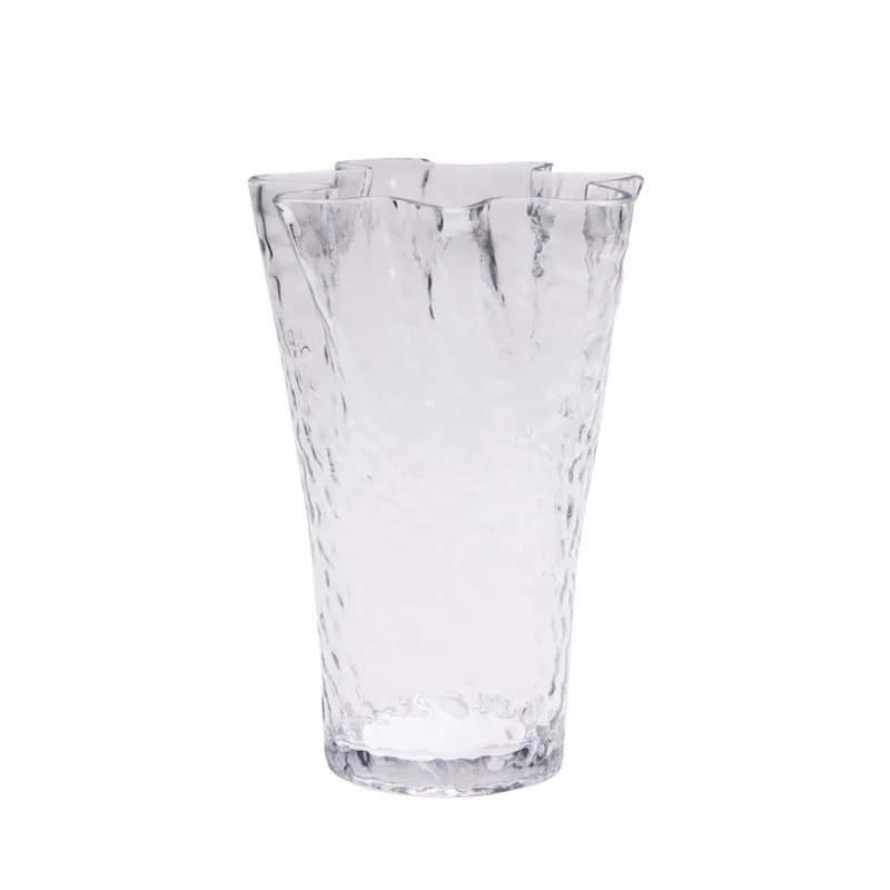 Ruffle Vase Clear by Hübsch – product photo 6 of 6