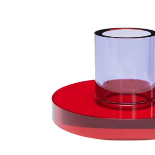 Astra Candleholder Small Red/Purple by Hübsch – product photo 1 of 7