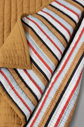 Pavilion Plaid Stripe Ochre/Multicolour van Hübsch – sfeerfoto 4 van 5